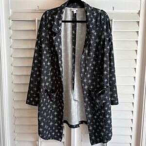 LuLaRoe Blue/Gray Blazer Size‎ Medium